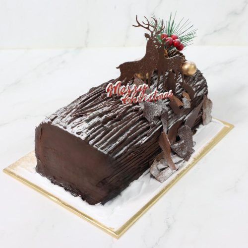 Christmas Fantasy Yule Log Cake